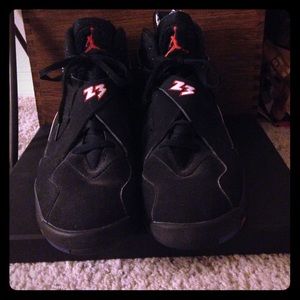 Jordan 8's size 10.5. Lightly worn.
