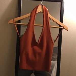 Top Shop burnt orange crop top