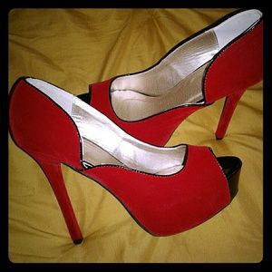 Red Velvet Heels