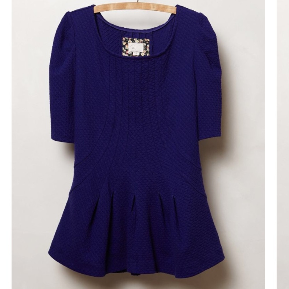 Anthropologie Georgia peplum top