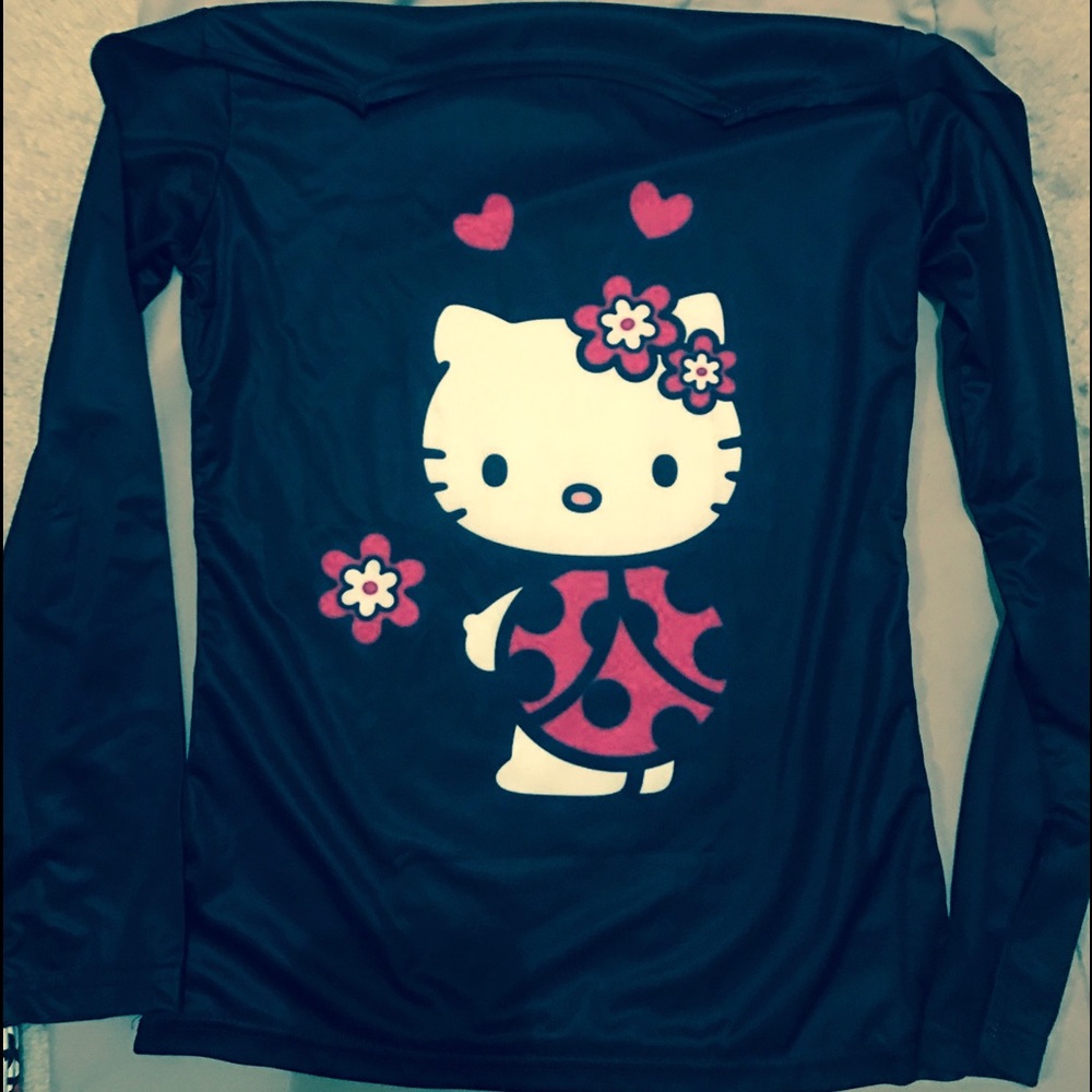 Hello Kitty long sleeve black top