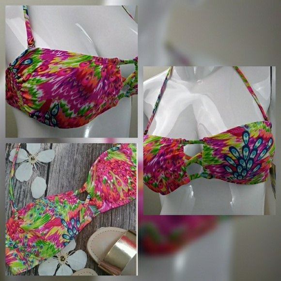 ⚡FLASHSALE⚡Hobie Colorful Bikini Top Only - Picture 1 of 5