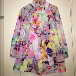 Ted Baker Jackets & Coats - Ted Baker vibrant psychedelic rain jacket w/ hood Ted Baker Jackets & Coats - Ted Baker vibrant psychedelic rain jacket w/ hood