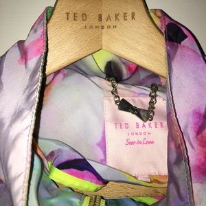 Ted Baker Jackets & Coats - Ted Baker vibrant psychedelic rain jacket w/ hood Ted Baker Jackets & Coats - Ted Baker vibrant psychedelic rain jacket w/ hood