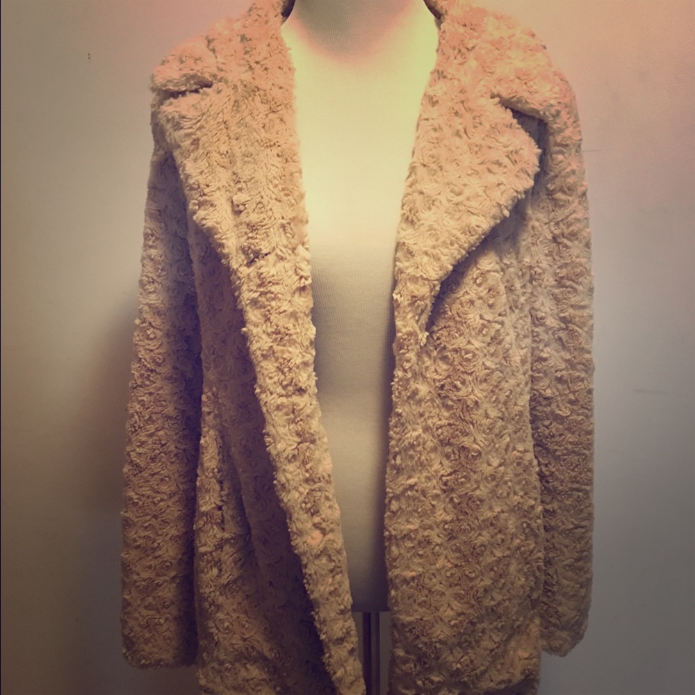 White Faux Fur Jacket