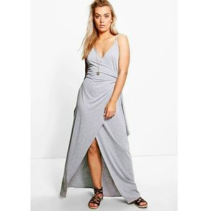 Wrap Front Maxi Dress - BooHoo
