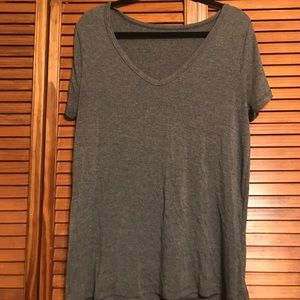 Grey V Neck tee