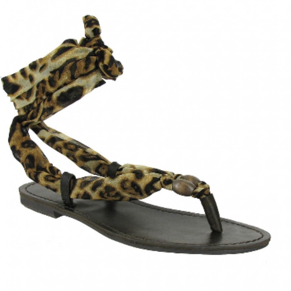 MIA "Drina"  Scarf Wrap Ankle Sandal (8.5)