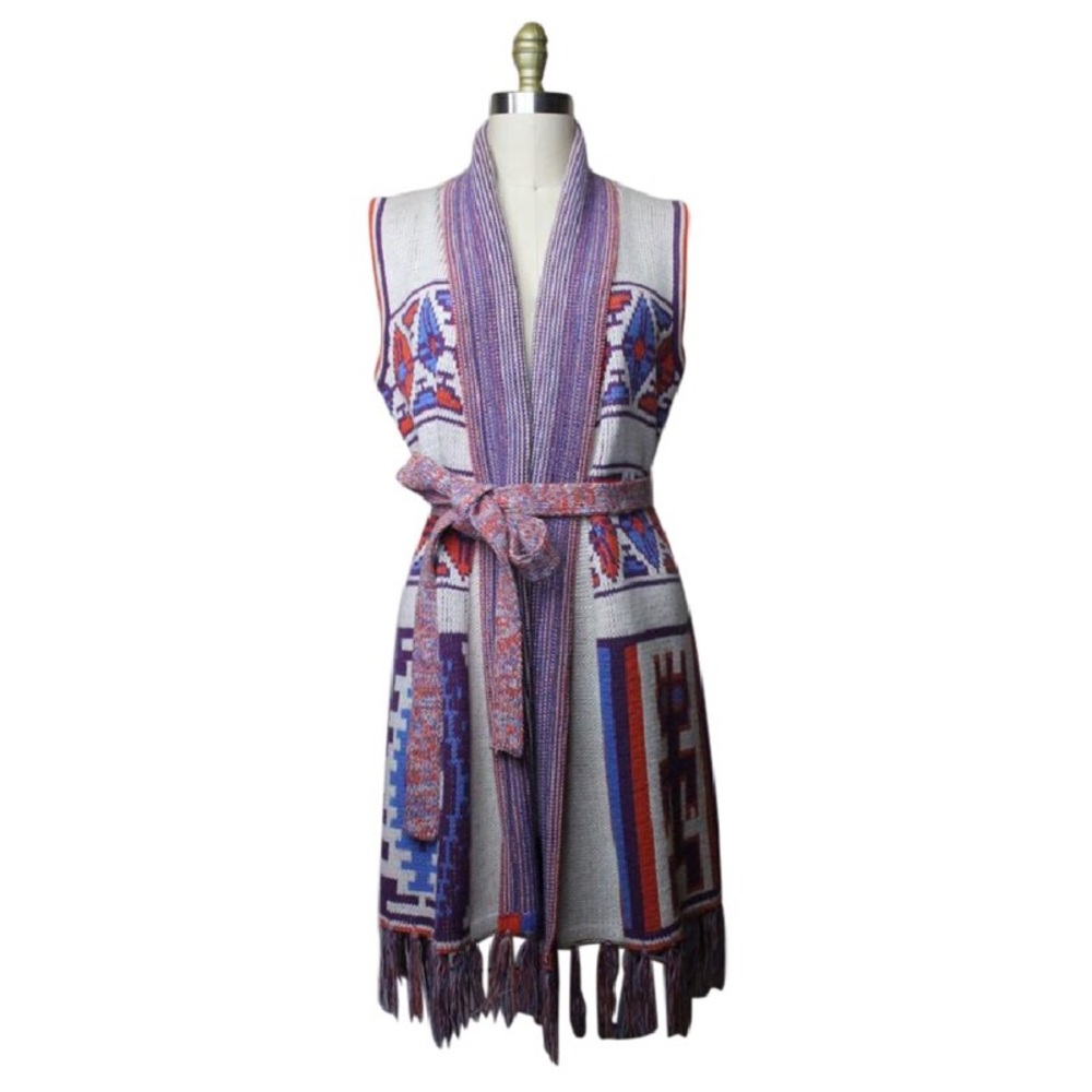 Aoyama Itchome Bohemian 70's Long Cardigan