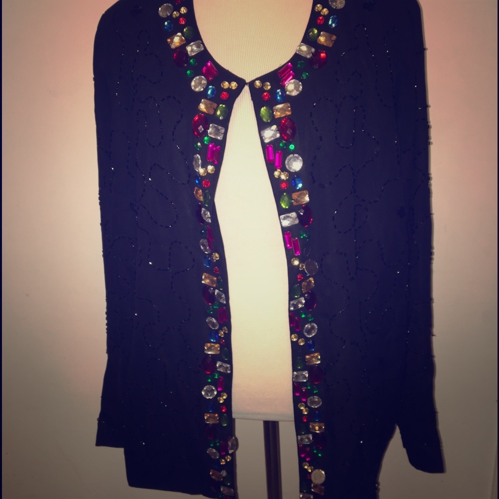 1980s Vintage Jeweled Jacket