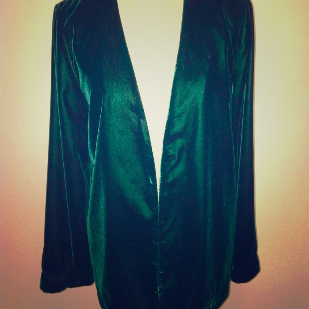 Forest Green Velvet Jacket