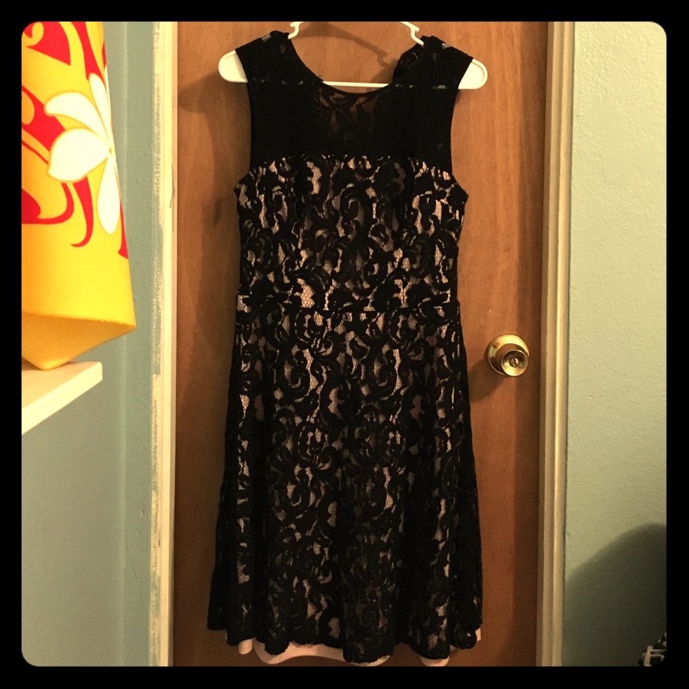 Lace and Polyester Dress