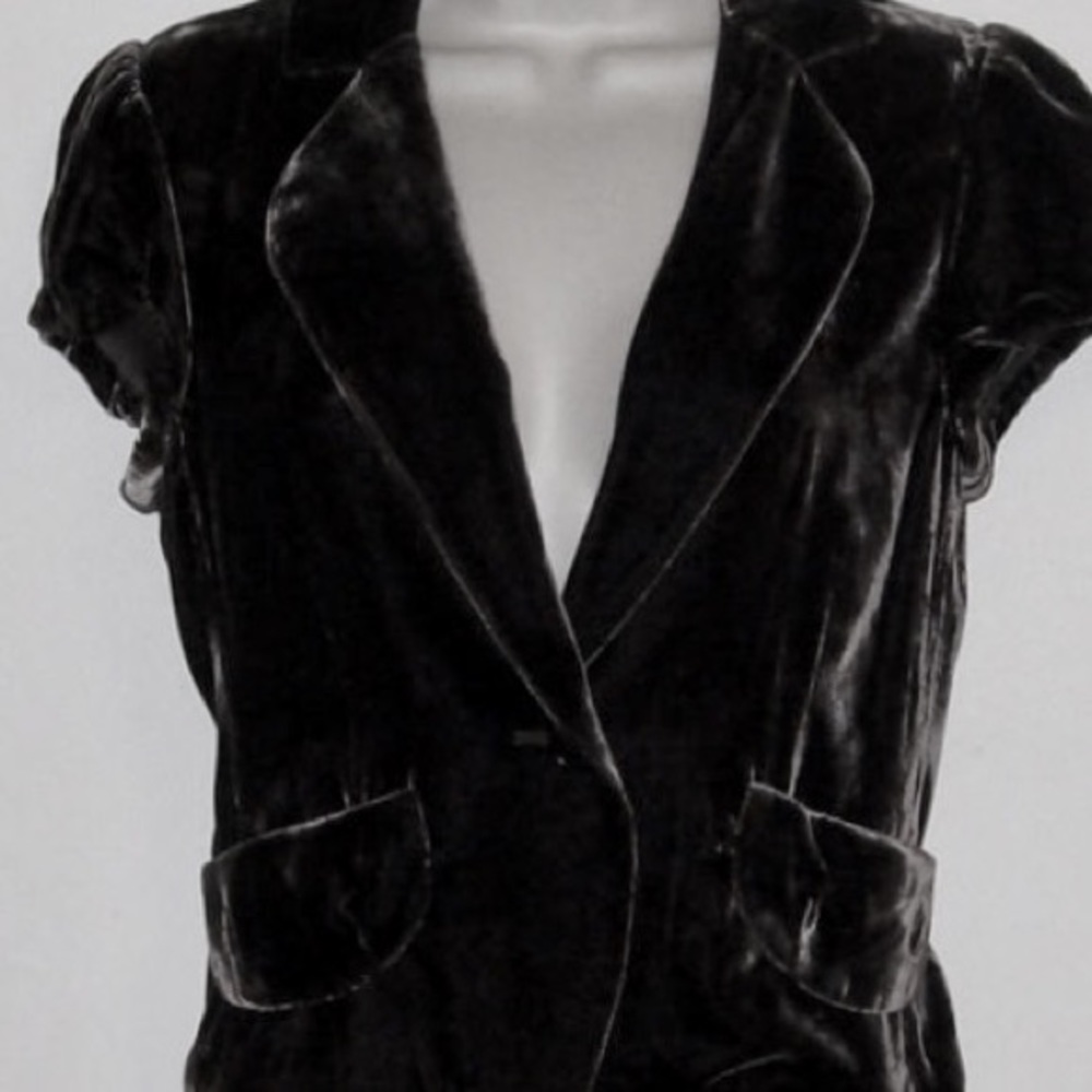 BCBG Max Azria Cap Sleeve Velvet Jacket / Blazer