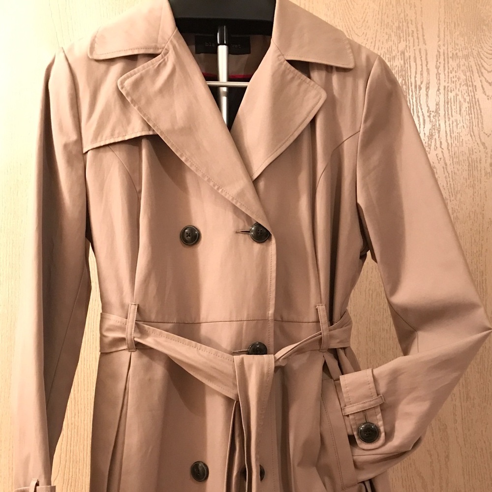 Black Rivet Trench Coat