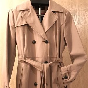 Black Rivet Trench Coat