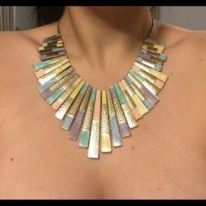ALDO gold/pastel necklace