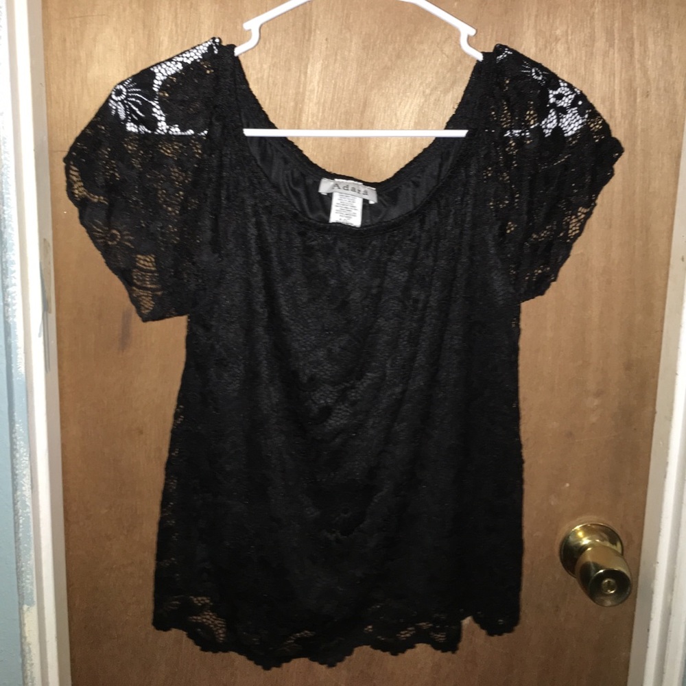 Black lace top