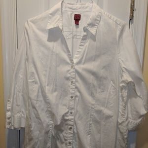 2X White Collared Dress Shirt