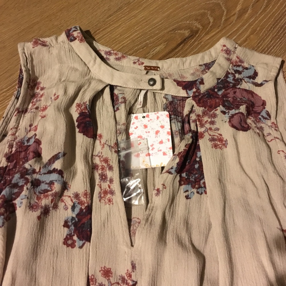 Taupe and purple dress