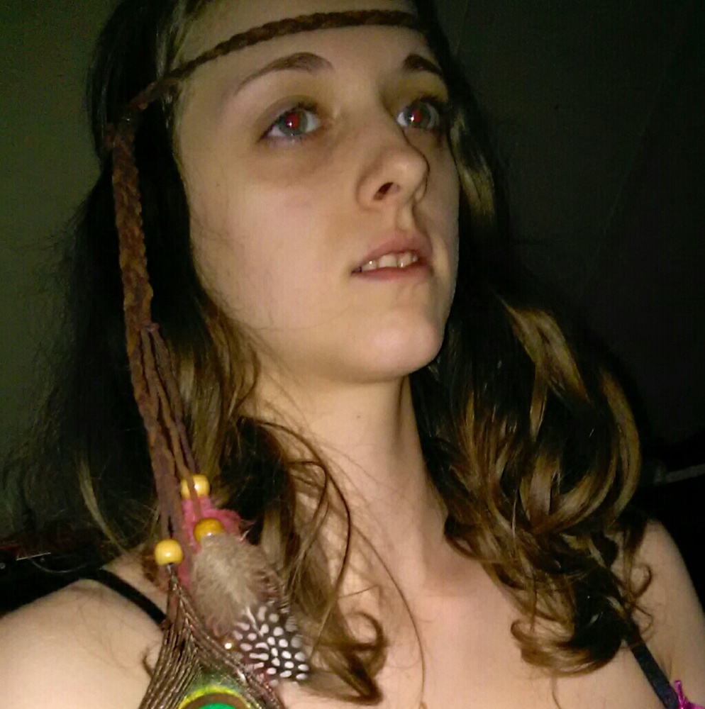 Bohemian feather tassel headband