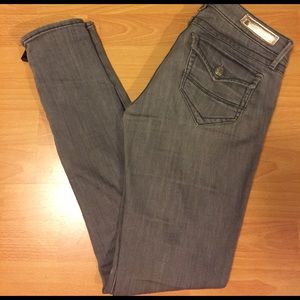 H&M grey motorcycle jeans size 28x32