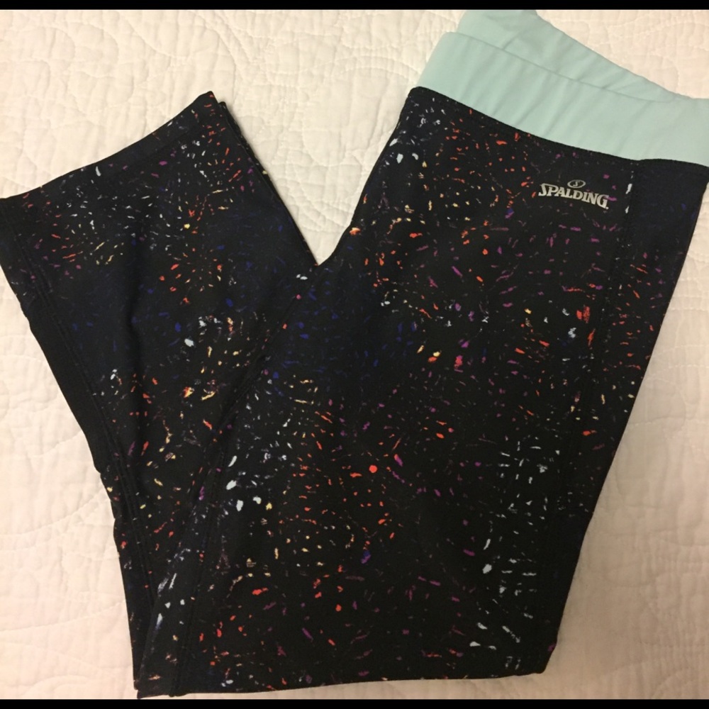 Spalding leggings paint splatter design size M