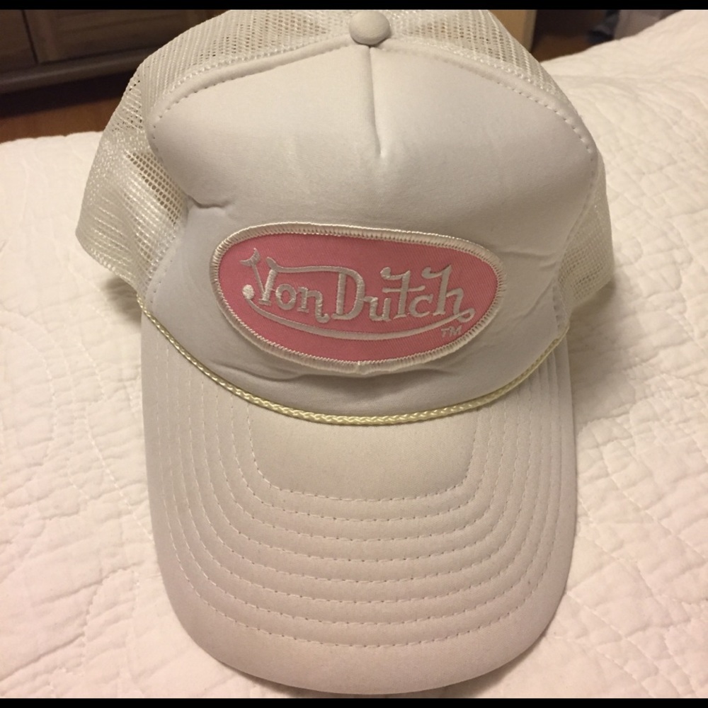 VonDutch white mesh SnapBack