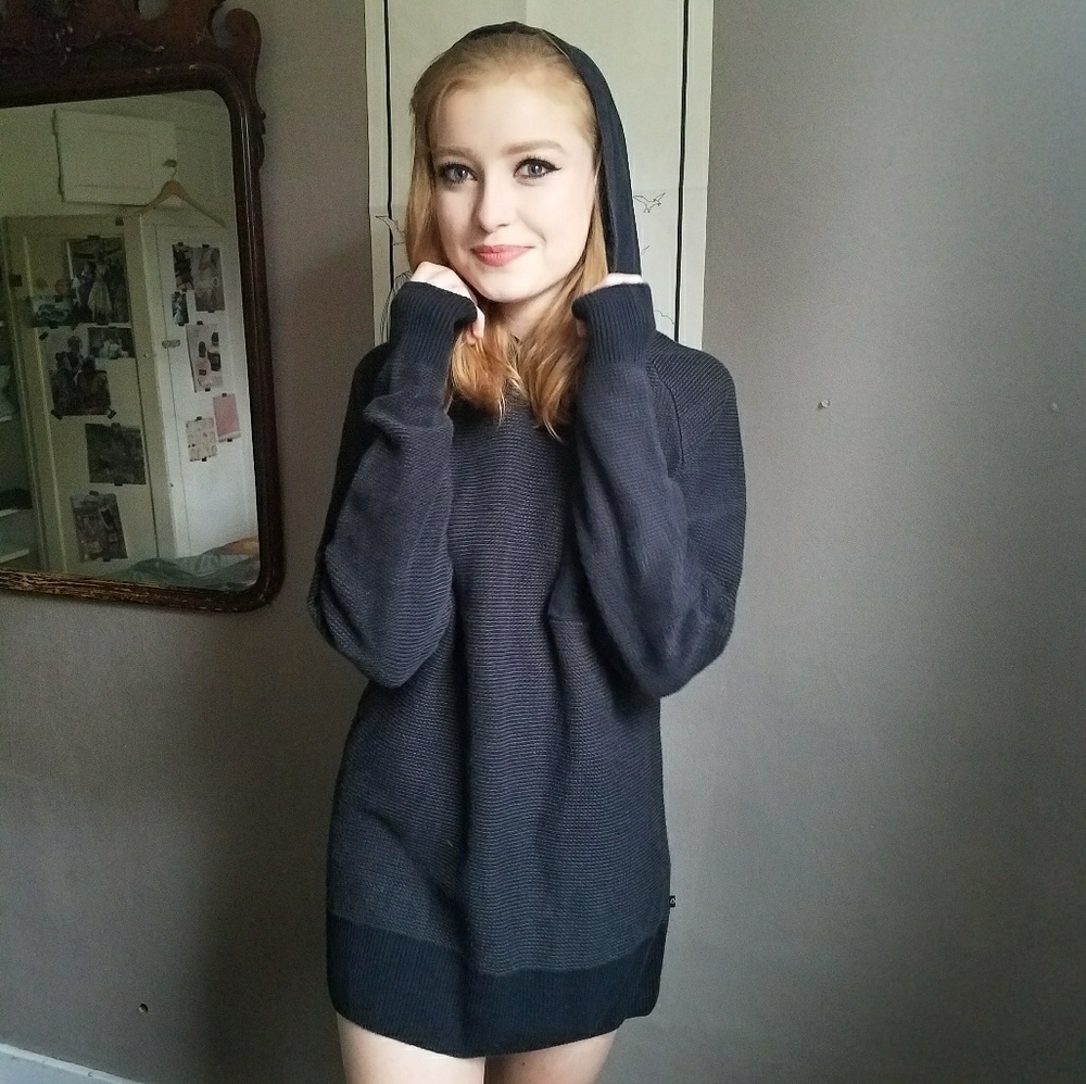 Black oversized Hoodie