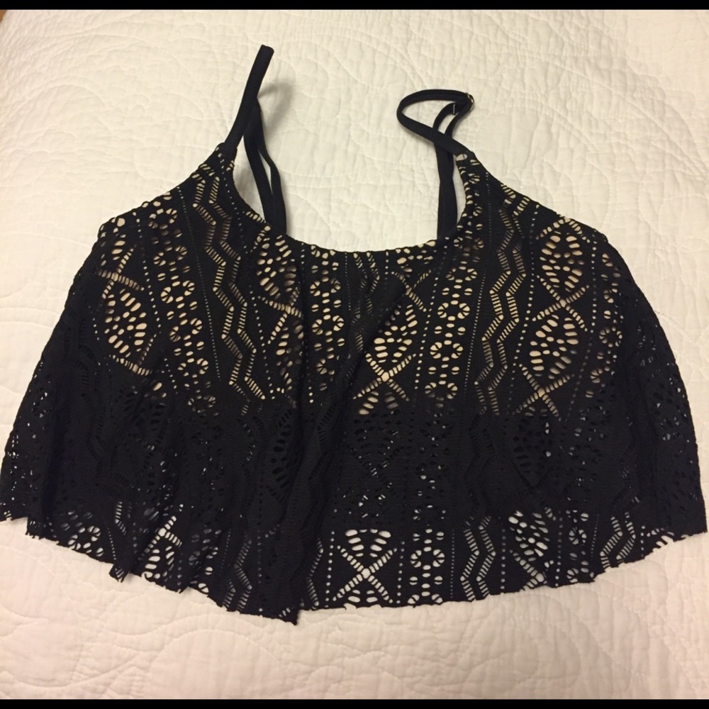 Xhilaration lace swim suit top size M