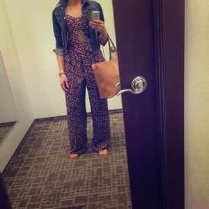 Black Floral Jumpsuit