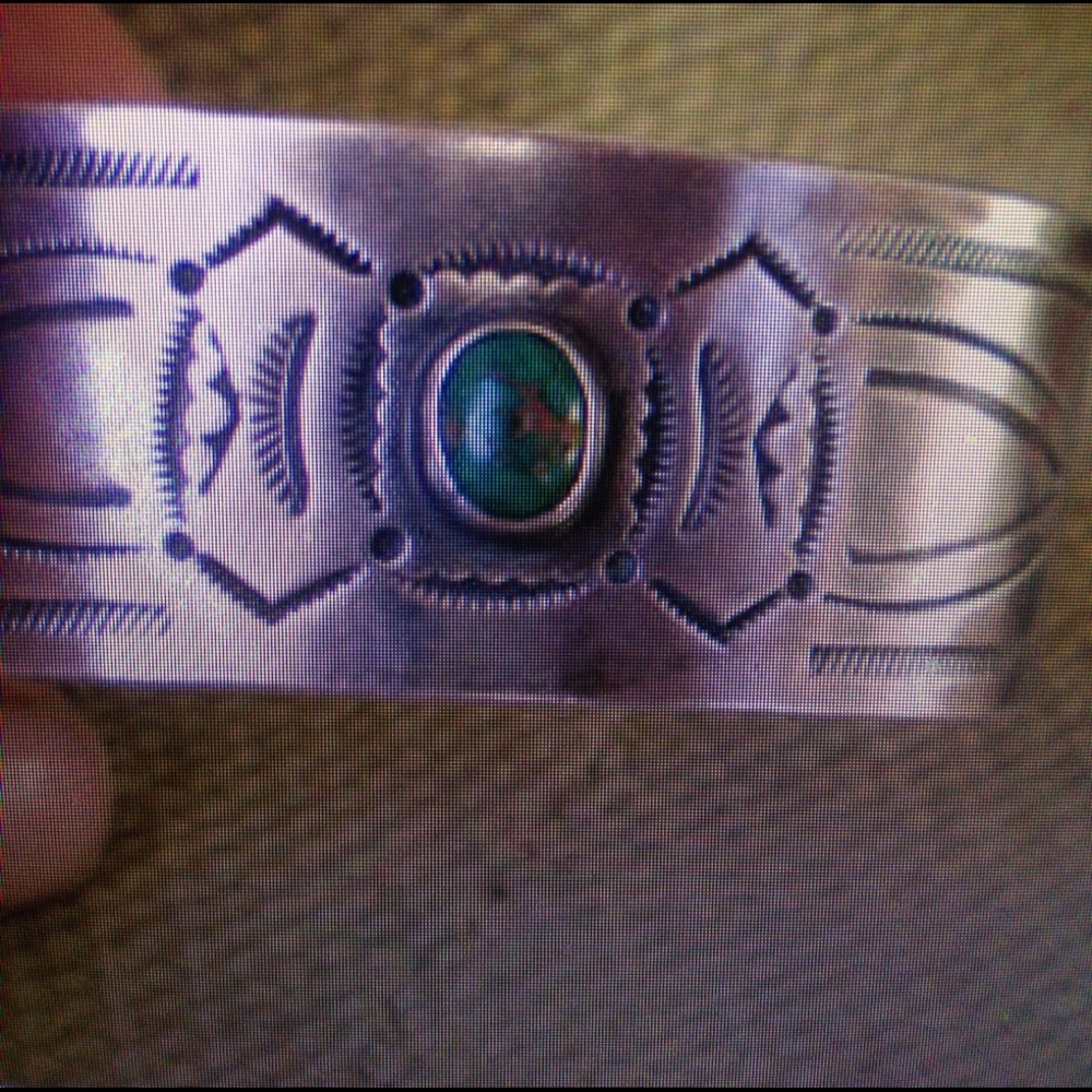 GENUINE AUTHENTIC NAVAJO PAWN CUFF ~ INGOT SILVER