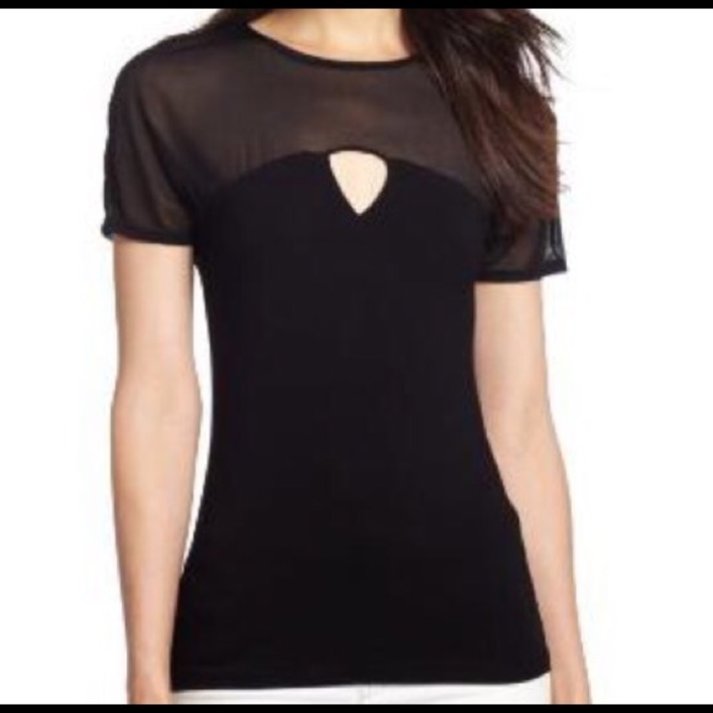 NWT French Connection Fast Mesh Mollie Cap Sleeve