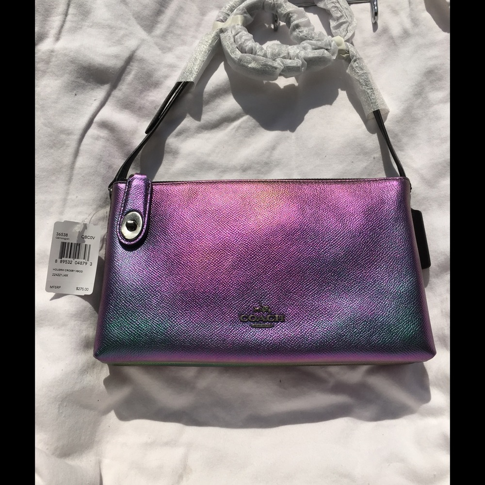 SOLD! Coach Hologram Crosby 36538 Iridescent BNWT!