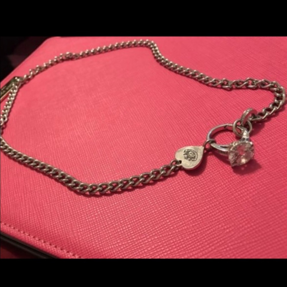 Juicy couture diamond ring necklace