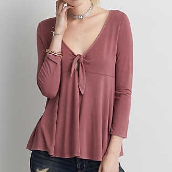 NWT American Eagle knotted soft n sexy top - Picture 1 of 4