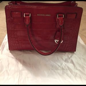 Michael Kors red handbag