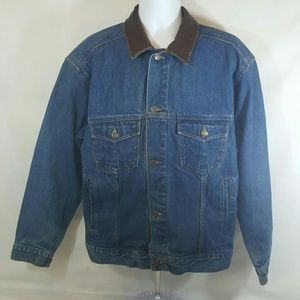 Marlboro vintage denim jacket has some fading L