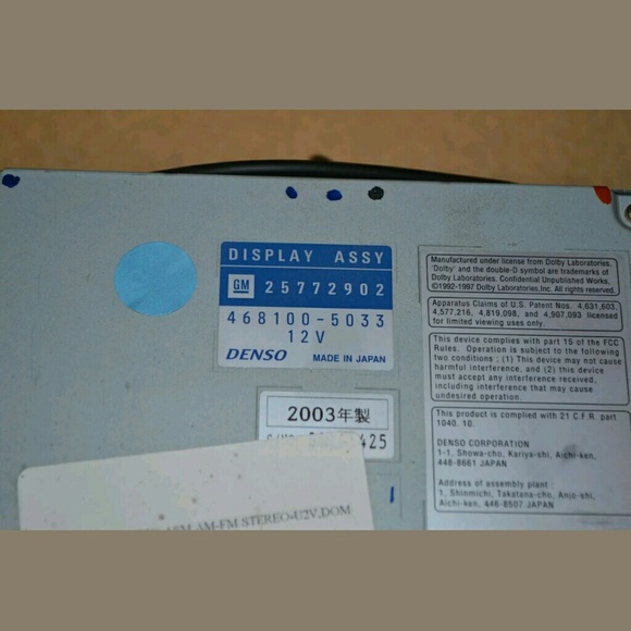 2004 2005 2006 cadillac stereo cd gps. Price negot - Picture 3 of 8