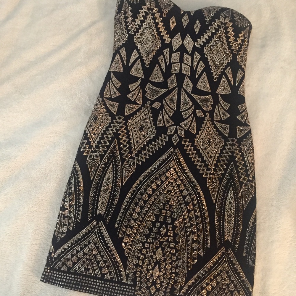 Gold sparkly dress