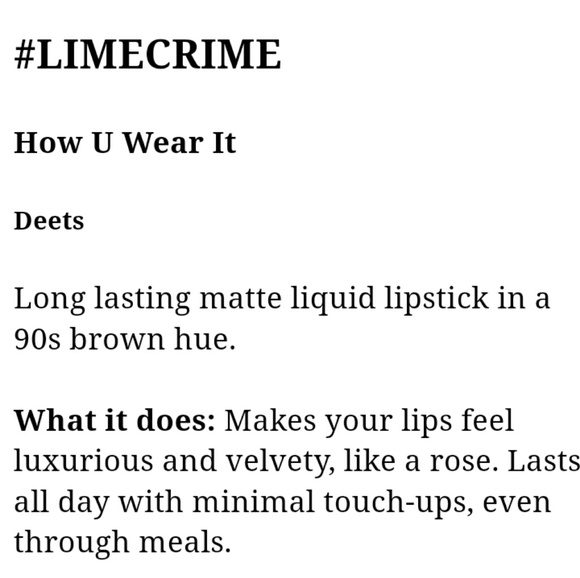 Lime Crime Velvatines in Shroom - Picture 7 of 8