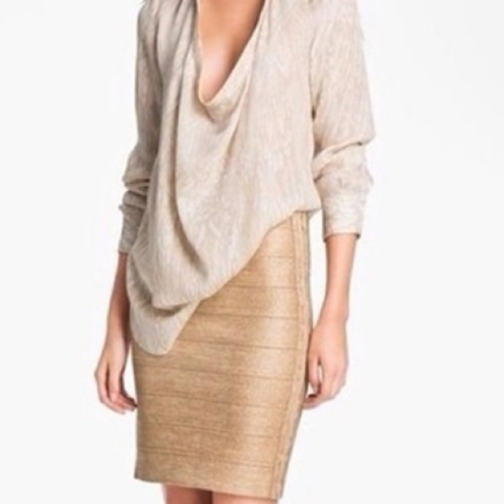 Shimmery Bandage Pencil Skirt
