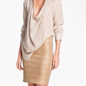 Shimmery Bandage Pencil Skirt