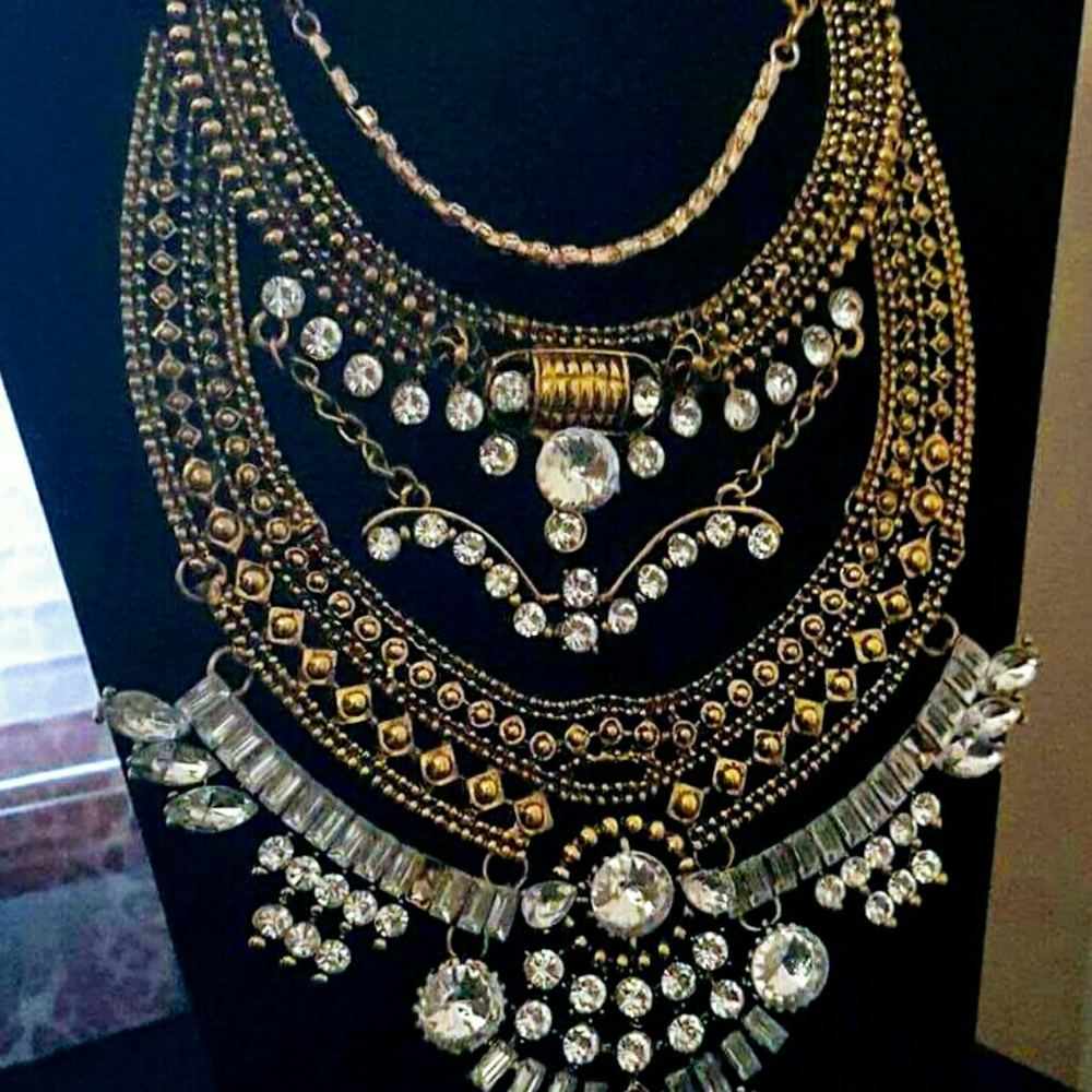 SOLD! Fancy Bib Necklace - Bib Be spectacular!
