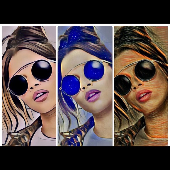 💋Nib/Missguided UK/Black Round w Metal Crossbar - Picture 5 of 7