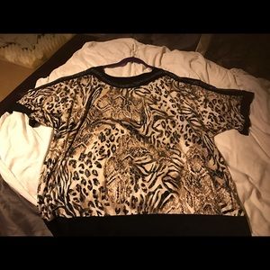 Animal print top