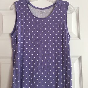 Polka dot tank top