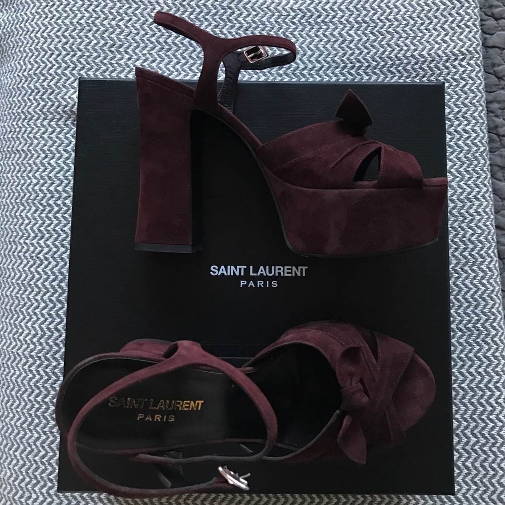*SOLD*Saint Laurent platform heels Never worn!