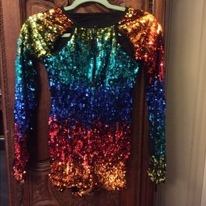 Girls sequin recital dance costume