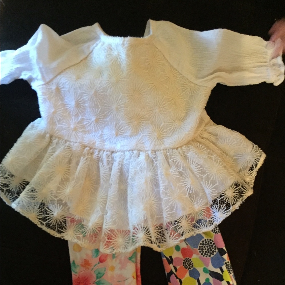 Baby girl 12 month leggings and top