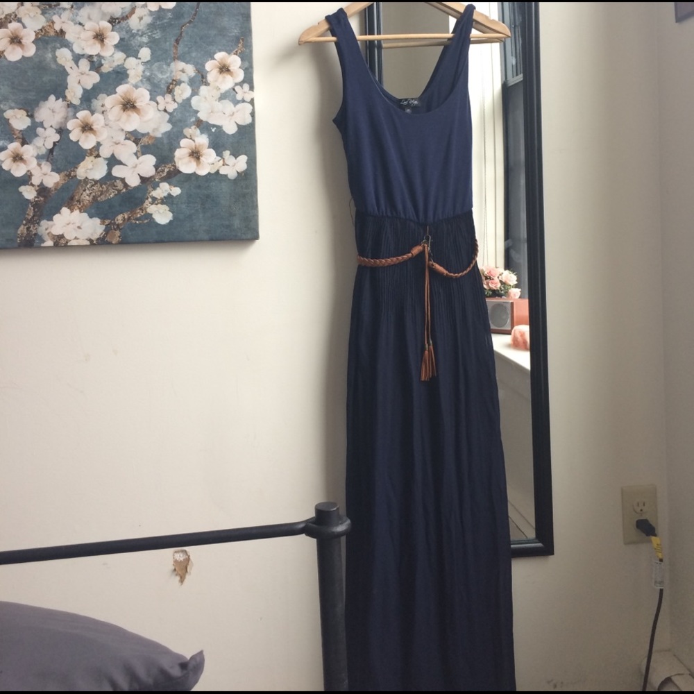 Navy blue maxi